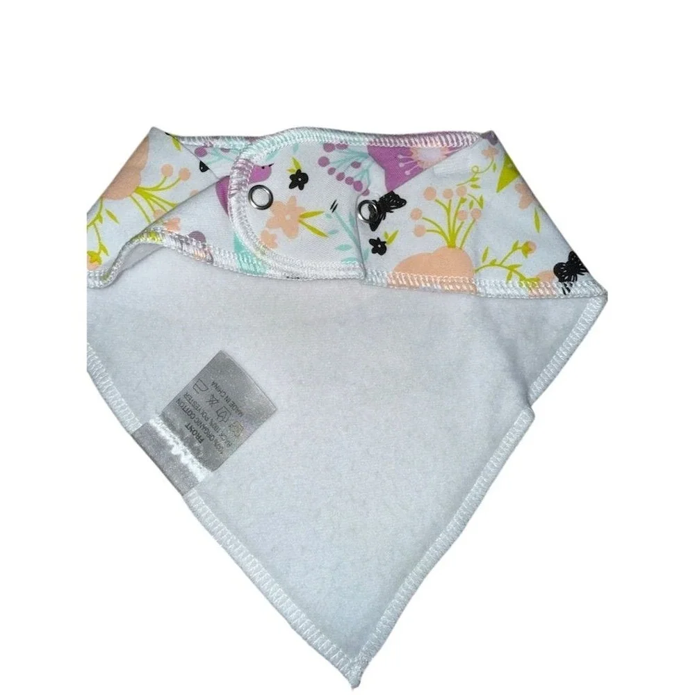 Crocodillo Baby Bandana Bib Set 3 Pack Unisex Soft Drool Bibs Fashionable Prints